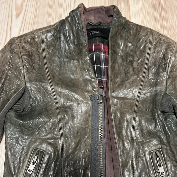Veda Slick Leather Jacket - Picture 5 of 13